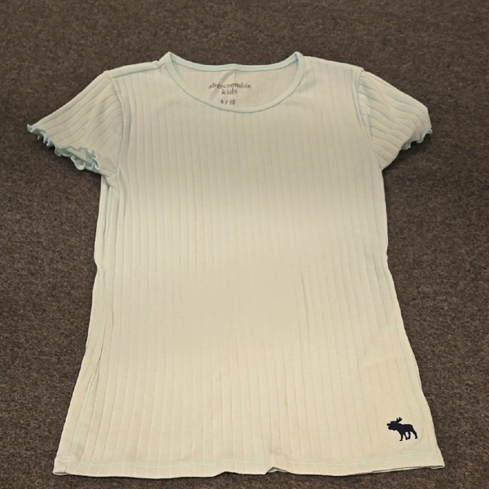 Abercrombie Kids Light Green Ribbed Top